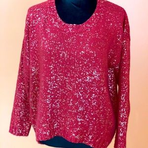 ❄️WINTER CLEARANCE RED/GOLD SWEATER GOOD CONDITION